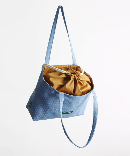 GREEN STUFF(グリーンスタッフ)の「boat string bag 66 denim - light blue(エコバッグ/サブバッグ・レディース・その他・FREE)」の3枚目の写真