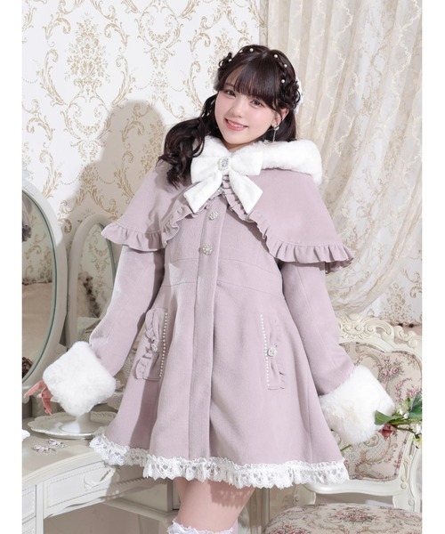 [NOEMIE]新品ケープフリルドーリーフレアコート ケープフリルドーリーフレアコート（その他アウター）｜NOEMIE