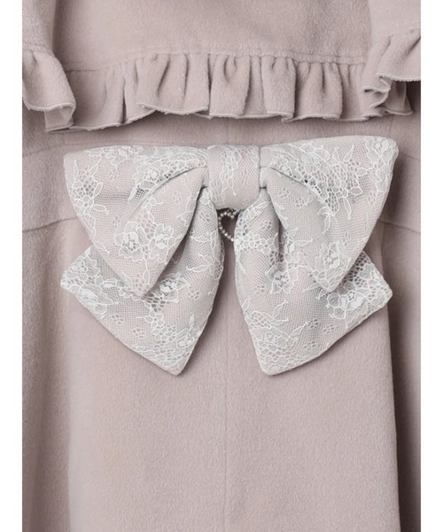 [NOEMIE]新品ケープフリルドーリーフレアコート ケープフリルドーリーフレアコート（コート｜オフホワイト・ピンク・黒