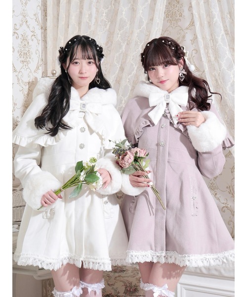 ケープフリルドーリーフレアコート（その他アウター）｜NOEMIE