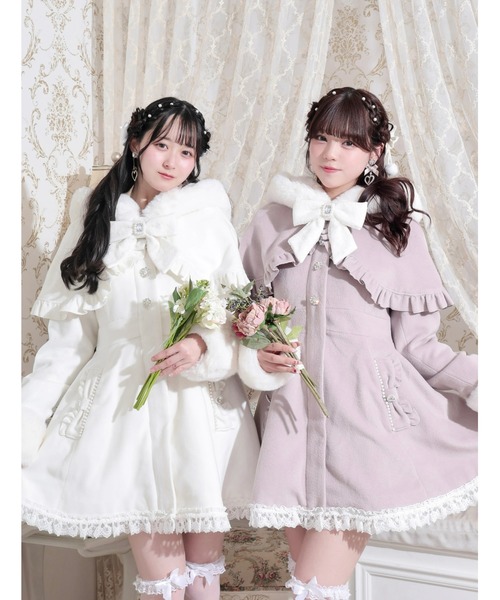 ケープフリルドーリーフレアコート（その他アウター）｜NOEMIE