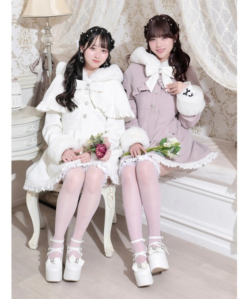 ケープフリルドーリーフレアコート（その他アウター）｜NOEMIE