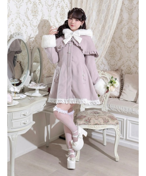 美品♡ビアズリー　裾フリルジャケット　F 2way 秋服　ノーカラー　ブルゾン 美品⭐︎ビアズリー beardsley裾フリルジャケット