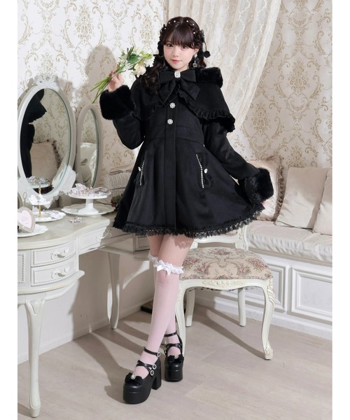 ケープフリルドーリーフレアコート（その他アウター）｜NOEMIE