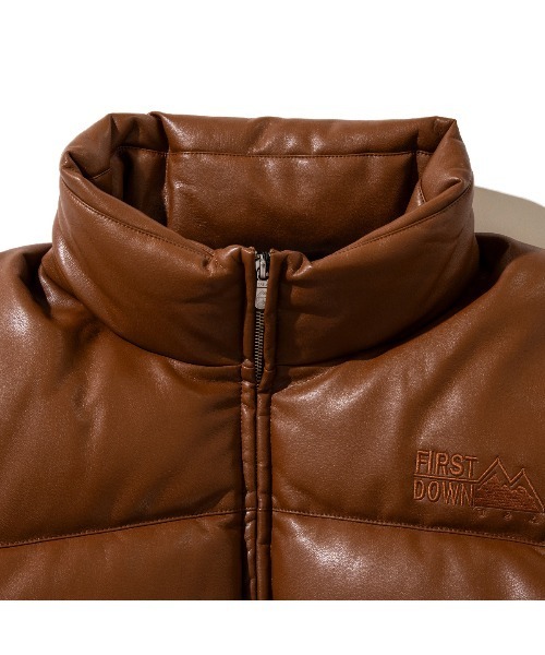 FIRST DOWN(ファーストダウン)の「FIRST DOWN FIRST DOWN x Kinetics “BUBBLE DOWN JACKET”(ファーストダウン ファーストダウン × キネティクス “バブル ダウン ジャケット”)(ダウンジャケット/コート・メンズ・ブラウン/ブラック・SMALL/MEDIUM/LARGE/X-LARGE)」の3枚目の写真