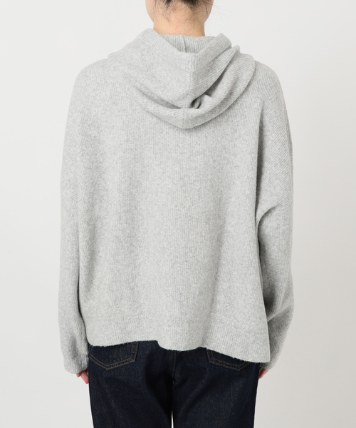 セットアップ対応可》エアリーワイドシルエットフーディー（ニット