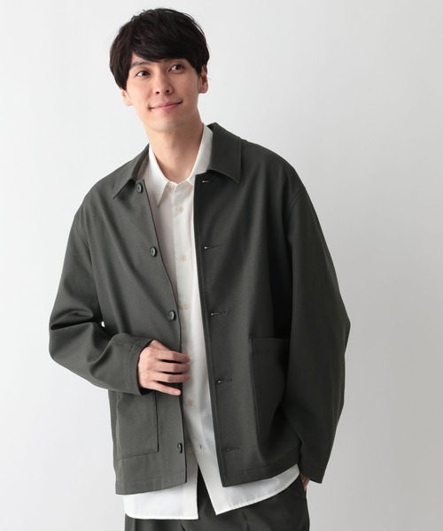 GLOBAL WORK（グローバルワーク）の「SOLOTEX(R)お手入れらくらく/シャツジャケット/636142（シャツ/ブラウス・メンズ・モカ/チャコールグレー/ネイビー・SMALL/X-LARGE/LARGE/MEDIUM）」の9枚目の写真