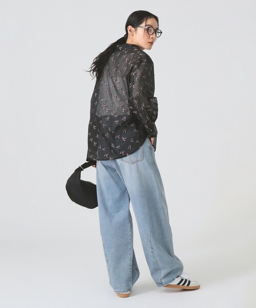 Ray BEAMS(レイビームス)の「【4/2値下げ】シアー フラワー ジャカード シャツ(シャツ/ブラウス・レディース・ダークブラウン/ブラック・ONE SIZE)」の19枚目の写真