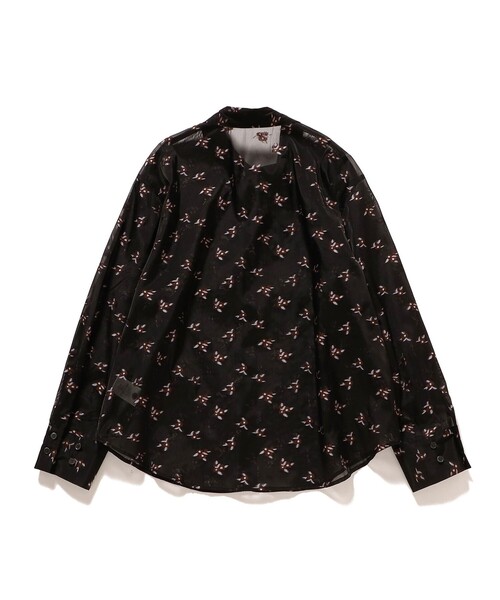 Ray BEAMS(レイビームス)の「【4/2値下げ】シアー フラワー ジャカード シャツ(シャツ/ブラウス・レディース・ダークブラウン/ブラック・ONE SIZE)」の12枚目の写真