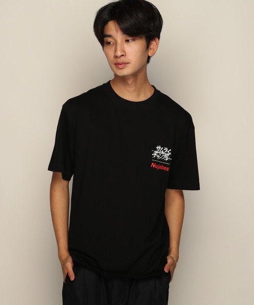 YEN TOWN MARKET(イェンタウンマーケット)の「【SAMURAI CHAMPLOO】サムライチャンプルー × ヌジャベス Vinyl Tシャツ(Tシャツ/カットソー・メンズ・ブラック/ホワイト・XL/L/M)」の6枚目の写真