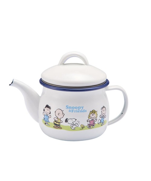 PEANUTS ホーローティーポット 茶こし付（キッチンツール）｜BACKYARD