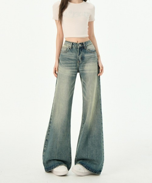REBALANCE（リバランス）の「ローライズフレアデニムパンツ（デニムパンツ・レディース・A・LARGE/MEDIUM）」の11枚目の写真