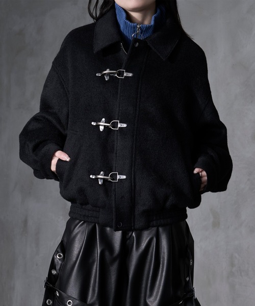 Ellno Loset(エルノロゼット)の「【Ryoooコラボ】ファイヤーマンバックルメルトンボリュームブルゾン(ブルゾン・メンズ・チャコールグレー/ブラック・LARGE/MEDIUM/SMALL)」の20枚目の写真