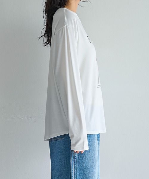 meilmada（メイルマダ）の「フラワーフォトプリントロンT（Tシャツ/カットソー・レディース・ホワイト/ピンク・FREE）」の16枚目の写真