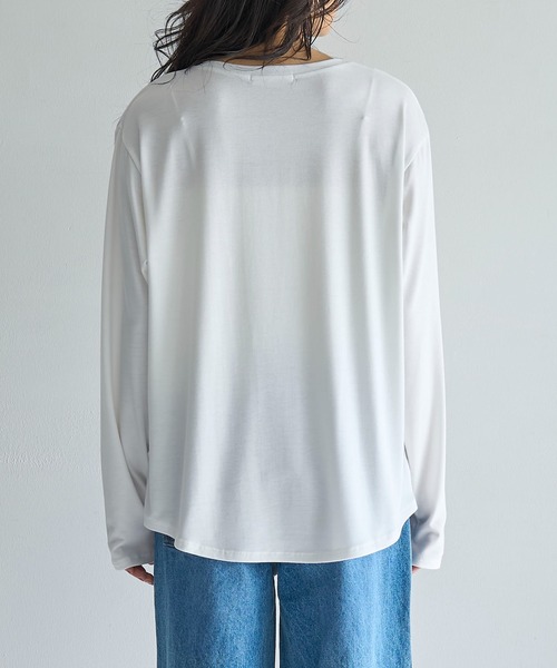 meilmada（メイルマダ）の「フラワーフォトプリントロンT（Tシャツ/カットソー・レディース・ホワイト/ピンク・FREE）」の17枚目の写真