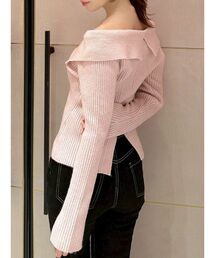 RESEXXY | ビッグカラーニットトップス(ニット/セーター)