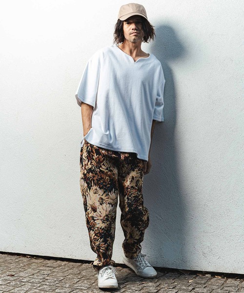 CAMBIO（カンビオ）の「mt10156- キーネックパイルカットソー 半袖カットソー(CMB-R0203)（Tシャツ/カットソー・メンズ・ベージュ/グレー/ホワイト/ブラック・L/M/S）」の20枚目の写真