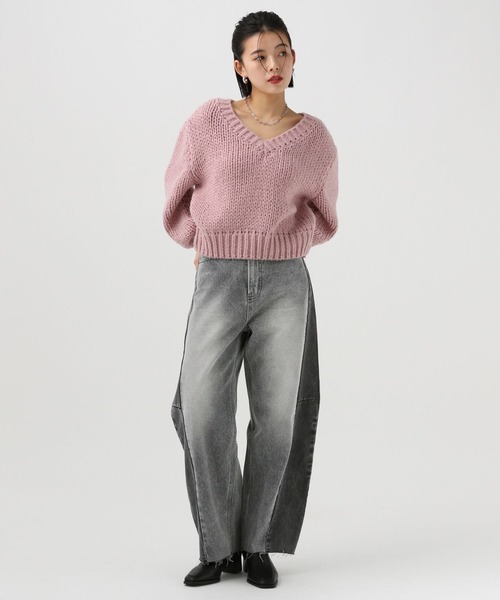 BAYFLOW（ベイフロー）の「セパレートバレルデニム（デニムパンツ・レディース・ブラック/ライトブルー・X-SMALL/SMALL/MEDIUM/LARGE）」の20枚目の写真