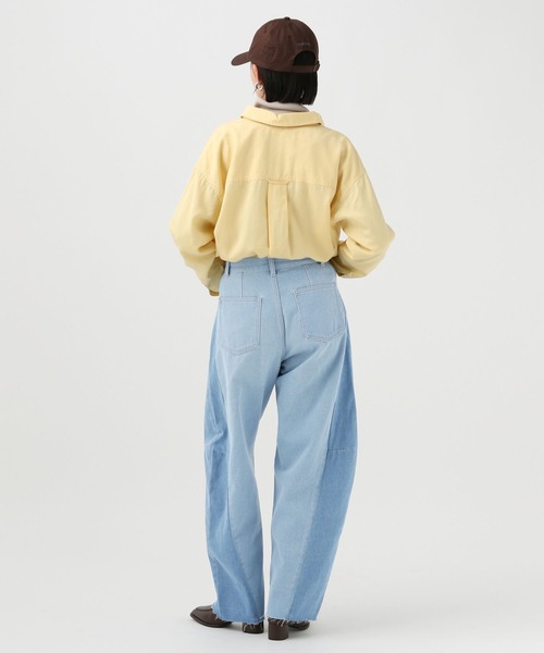 BAYFLOW（ベイフロー）の「セパレートバレルデニム（デニムパンツ・レディース・ブラック/ライトブルー・X-SMALL/SMALL/MEDIUM/LARGE）」の5枚目の写真