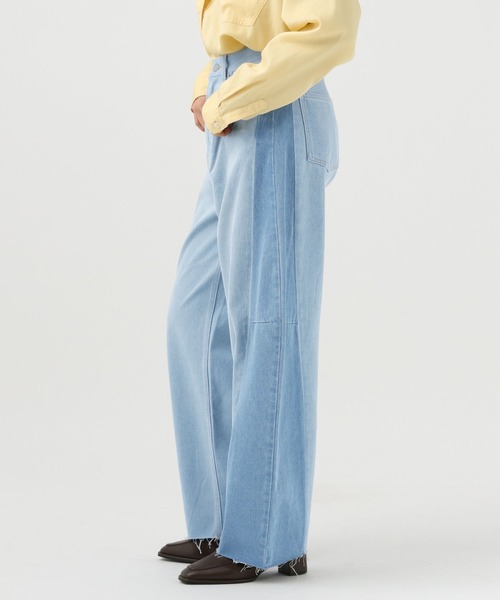 BAYFLOW（ベイフロー）の「セパレートバレルデニム（デニムパンツ・レディース・ブラック/ライトブルー・X-SMALL/SMALL/MEDIUM/LARGE）」の7枚目の写真