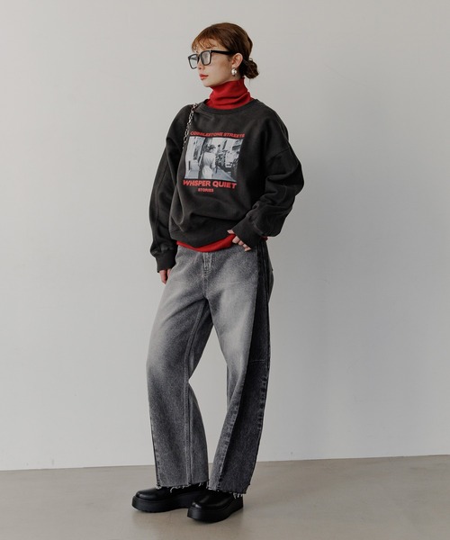 BAYFLOW(ベイフロー)の「セパレートバレルデニム(デニムパンツ・レディース・ライトブルー/ブラック・SMALL/MEDIUM/LARGE/X-SMALL)」の18枚目の写真