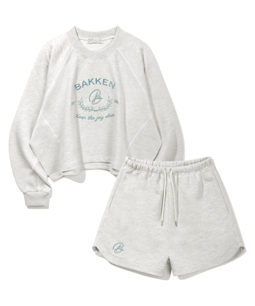 BAKKEN(バッケン)の「シグネチャーロゴ スウェットセットアップ BK4998_2998_オートミール(スウェット・レディース・オートミール・FREE)」の2枚目の写真