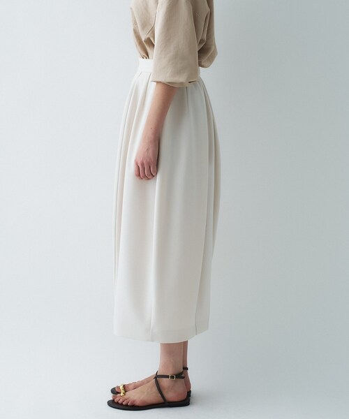 cloenc（クロエンス）の「【セットアップ／オケージョン／マシンウォッシュ】コクーンツイルスカート（スカート・レディース・ネイビー/オフホワイト/ブラック・01/02/03）」の11枚目の写真