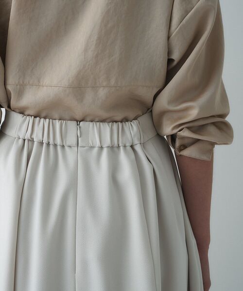 cloenc（クロエンス）の「【セットアップ／オケージョン／マシンウォッシュ】コクーンツイルスカート（スカート・レディース・ネイビー/オフホワイト/ブラック・01/02/03）」の14枚目の写真