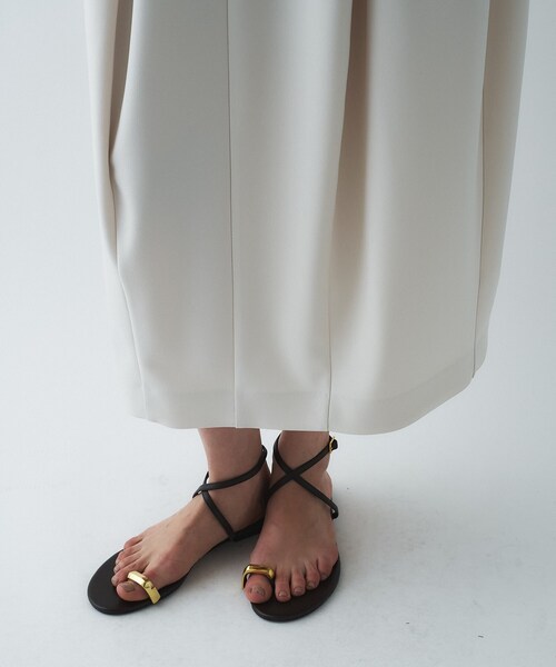 cloenc（クロエンス）の「【セットアップ／オケージョン／マシンウォッシュ】コクーンツイルスカート（スカート・レディース・ネイビー/オフホワイト/ブラック・01/02/03）」の15枚目の写真