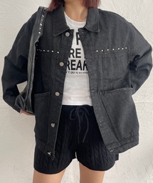 ROGER AND RAW（ロジャーアンドロウ）の「スタッズワンウォッシュデニムジャケット（デニムジャケット）」