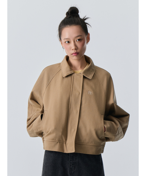 Bb' BENETTON(ビーフラットベネトン)の「ビーフラットブルゾンジャケット (ベージュ)(ブルゾン・レディース・その他・ONE SIZE)」の1枚目の写真