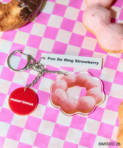 LEPSIM（レプシィム）の「【Mister Donut】ドーナツチャーム　627327（キーホルダー・レディース・ベージュ/ピンク/ブラウン・ONE SIZE）」の3枚目の写真