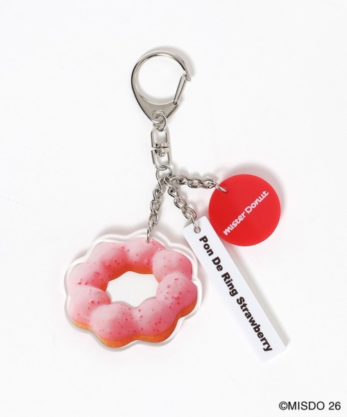 LEPSIM（レプシィム）の「【Mister Donut】ドーナツチャーム　627327（キーホルダー・レディース・ベージュ/ピンク/ブラウン・ONE SIZE）」の6枚目の写真