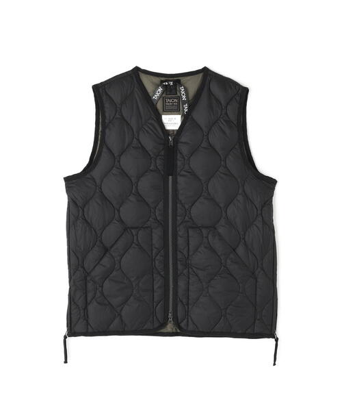 TAION(タイオン)の「TAION/タイオン/NEC W-ZIP DOWN VEST(ダウンベスト・レディース・ブラック/その他10/ホワイト系2・M/S/L)」の7枚目の写真