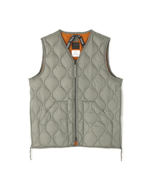 TAION(タイオン)の「TAION/タイオン/NEC W-ZIP DOWN VEST(ダウンベスト・レディース・ブラック/その他10/ホワイト系2・M/S/L)」の3枚目の写真