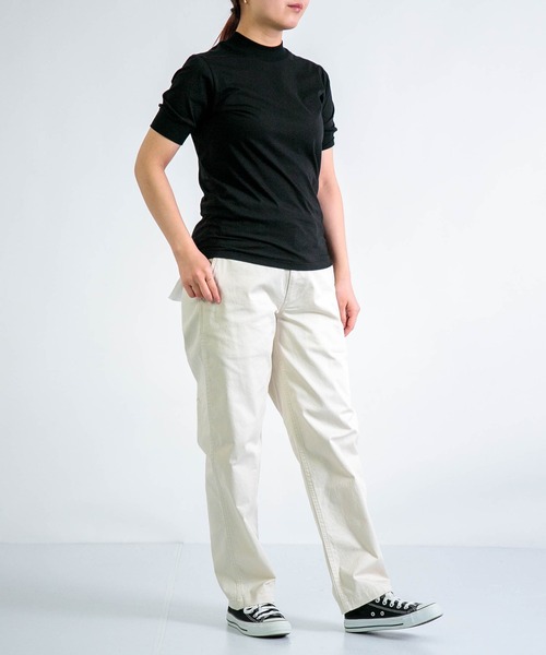 ALWEL（オルウエル）の「[ALWEL] MOCK NECK TEE（Tシャツ/カットソー・レディース・ブラウン/ブラック・M）」の13枚目の写真