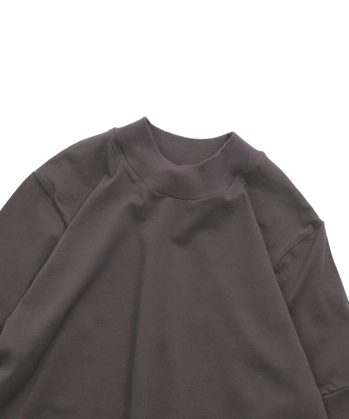 ALWEL（オルウエル）の「[ALWEL] MOCK NECK TEE（Tシャツ/カットソー・レディース・ブラウン/ブラック・M）」の20枚目の写真