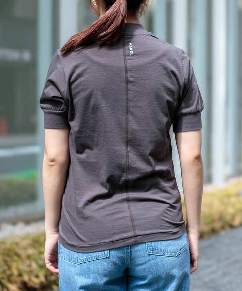 ALWEL（オルウエル）の「[ALWEL] MOCK NECK TEE（Tシャツ/カットソー・レディース・ブラウン/ブラック・M）」の16枚目の写真
