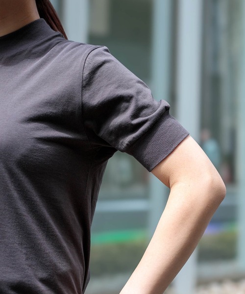 ALWEL（オルウエル）の「[ALWEL] MOCK NECK TEE（Tシャツ/カットソー・レディース・ブラウン/ブラック・M）」の18枚目の写真