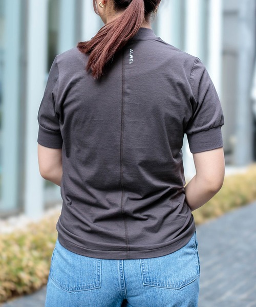 ALWEL（オルウエル）の「[ALWEL] MOCK NECK TEE（Tシャツ/カットソー・レディース・ブラウン/ブラック・M）」の19枚目の写真