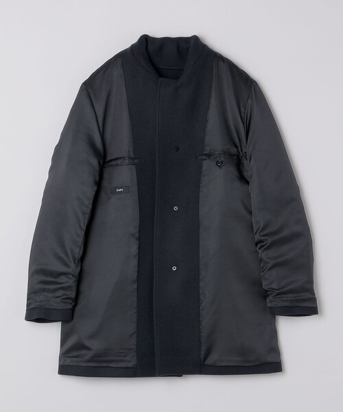 SHIPS（シップス）の「SHIPS: Super 140's MELTON CAR COAT（ステンカラーコート・メンズ・ダークグレー/ブラウン/ネイビー・X-LARGE/LARGE/MEDIUM/SMALL）」の15枚目の写真