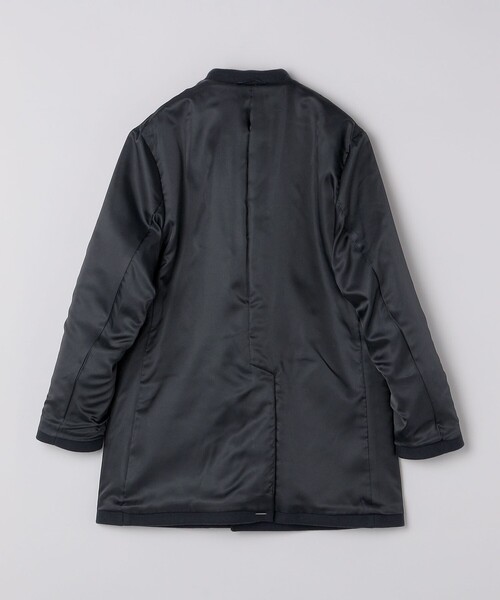 SHIPS（シップス）の「SHIPS: Super 140's MELTON CAR COAT（ステンカラーコート・メンズ・ダークグレー/ブラウン/ネイビー・X-LARGE/LARGE/MEDIUM/SMALL）」の4枚目の写真