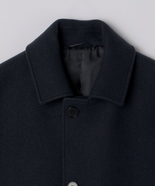 SHIPS（シップス）の「SHIPS: Super 140's MELTON CAR COAT（ステンカラーコート・メンズ・ダークグレー/ブラウン/ネイビー・X-LARGE/LARGE/MEDIUM/SMALL）」の5枚目の写真