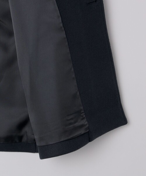 SHIPS（シップス）の「SHIPS: Super 140's MELTON CAR COAT（ステンカラーコート・メンズ・ダークグレー/ブラウン/ネイビー・X-LARGE/LARGE/MEDIUM/SMALL）」の7枚目の写真