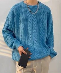 CELENA BEATS（セレナビーツ）の「オーバーサイズ ケーブル ニット プルオーバー（ニット/セーター）」