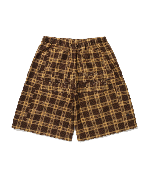 NICE GHOST CLUB(ナイスゴーストクラブ)の「CHECK PARACHUTE CARGO SHORTS_BROWN(NG2ESUPA60A)(その他パンツ・レディース・ブラウン・L/M)」の2枚目の写真