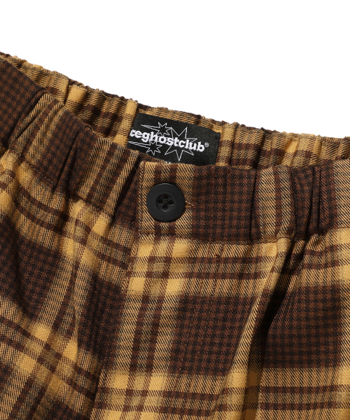 NICE GHOST CLUB(ナイスゴーストクラブ)の「CHECK PARACHUTE CARGO SHORTS_BROWN(NG2ESUPA60A)(その他パンツ・レディース・ブラウン・L/M)」の3枚目の写真