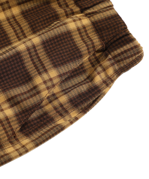 NICE GHOST CLUB(ナイスゴーストクラブ)の「CHECK PARACHUTE CARGO SHORTS_BROWN(NG2ESUPA60A)(その他パンツ・レディース・ブラウン・L/M)」の4枚目の写真