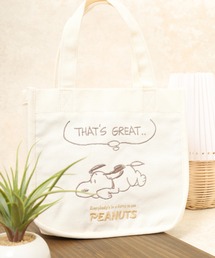 SNOOPY スヌーピー ミニトートバッグ 刺繍