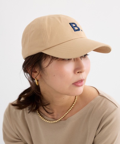 BARNYARDSTORM(バンヤードストーム)の「BARNYARDSTORM / B.ロゴ刺繍CAP(キャップ・レディース・ベージュ/ネイビー・FREE)」の15枚目の写真